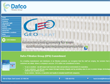 Tablet Screenshot of dafcofiltrationgroup.com
